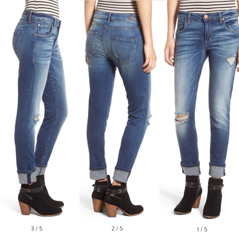 Taylor Tomboy Distressed Boyfriend jeans- STS Blue